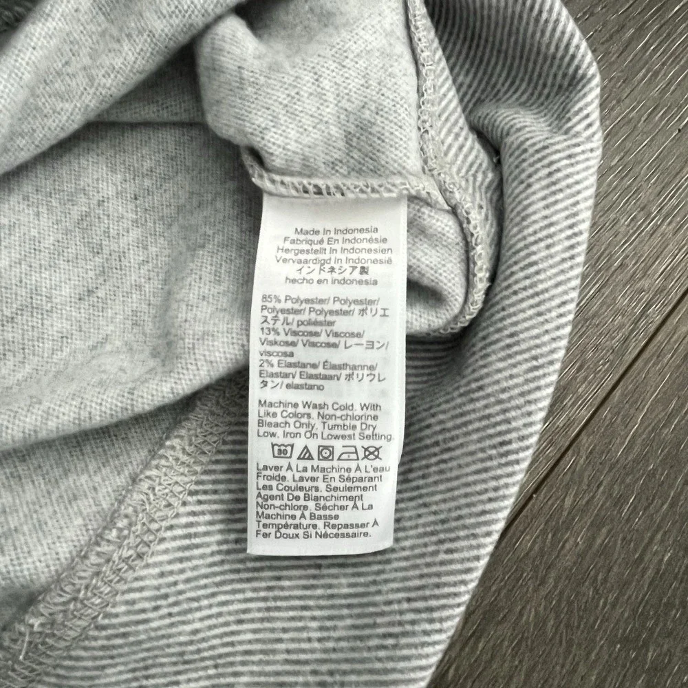 J Crew CrewCut Boys‎ Striped Hoodie Pullover SweatShirt Gray Size XXL 15-16 Cozy